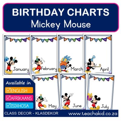Birthdays Mickey Mouse