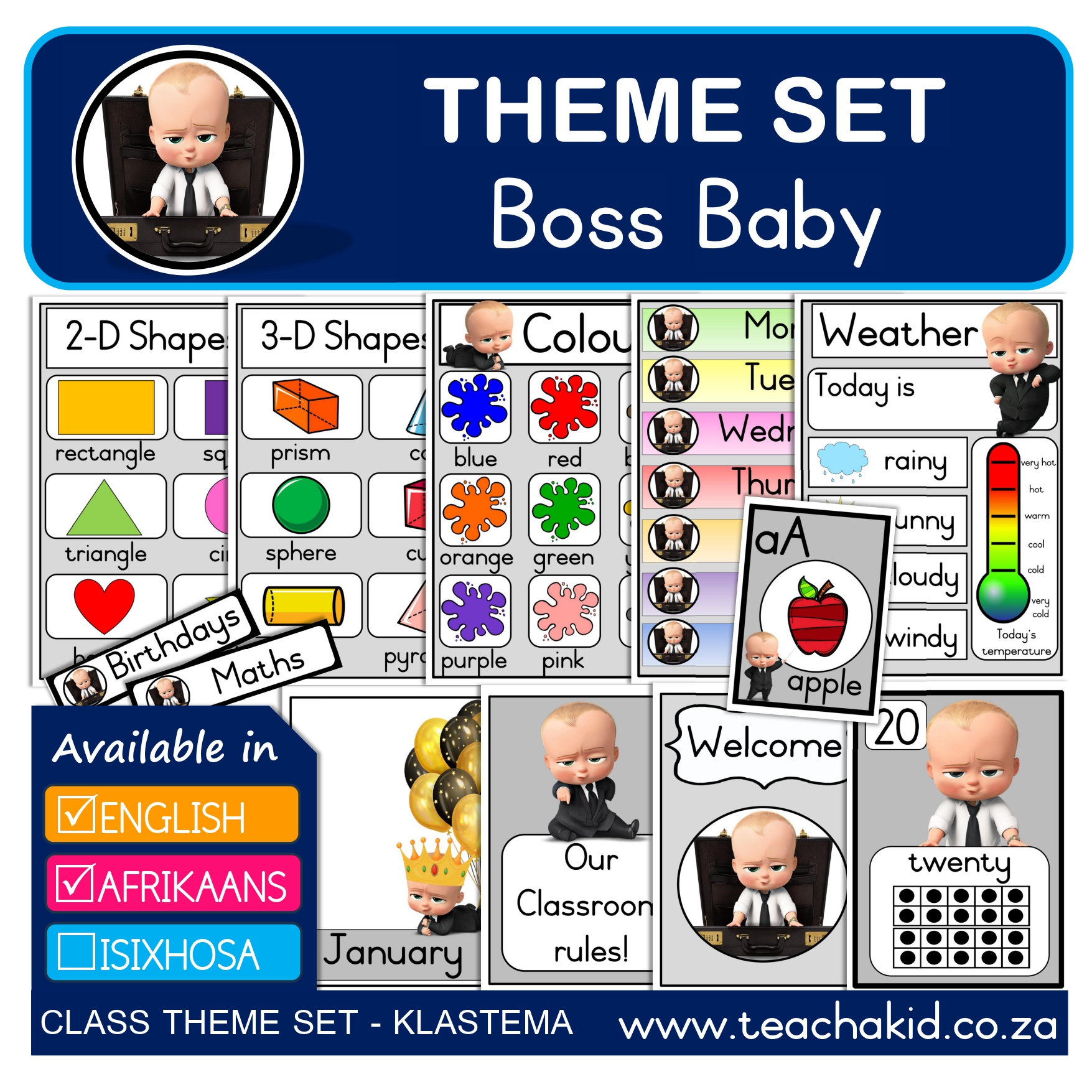 Boss Baby in grey