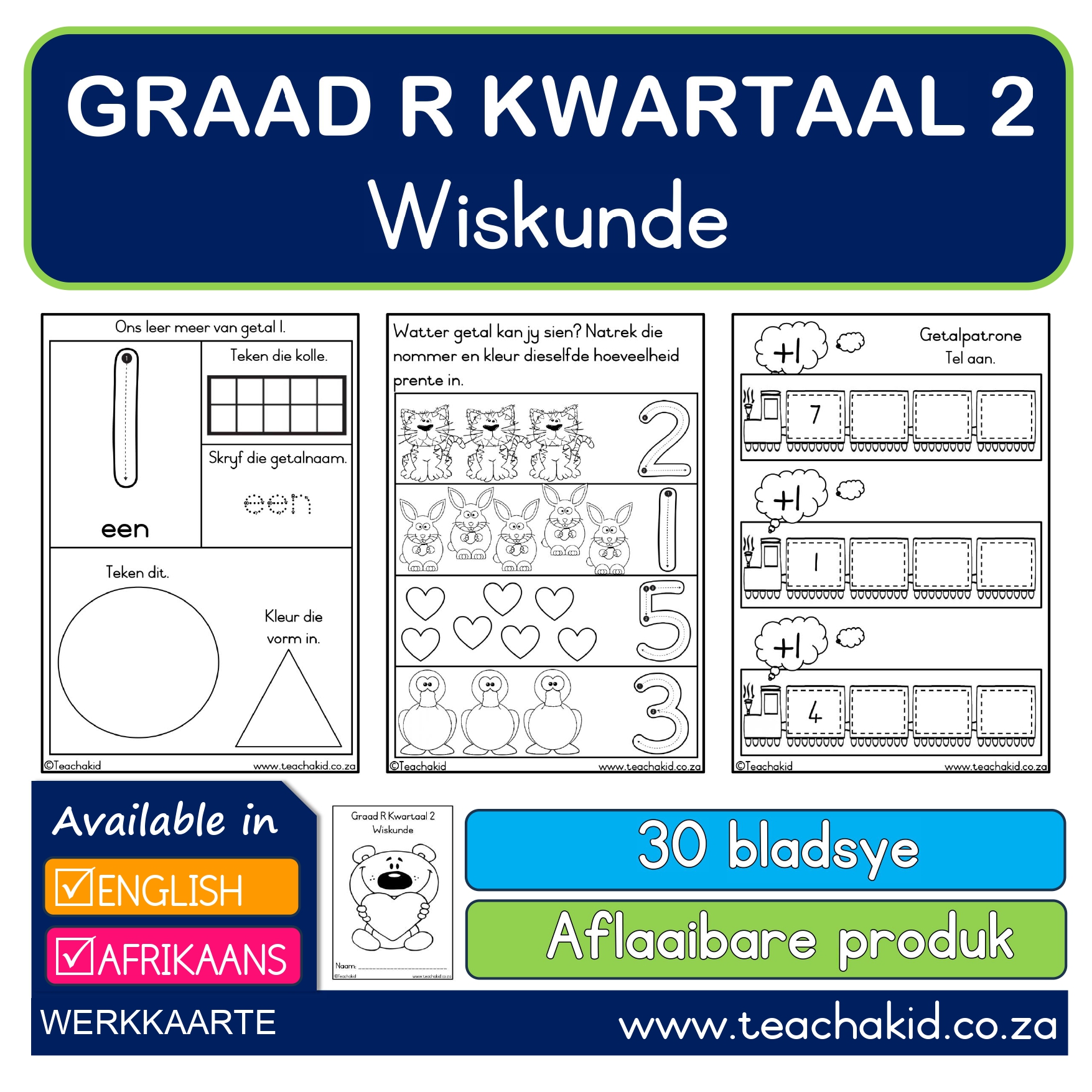 Grade R Term 2 Maths-Wiskunde (PDF)