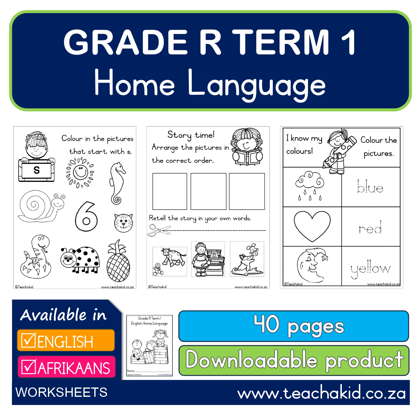 Grade R Term 1 Home Language-Huistaal (PDF)