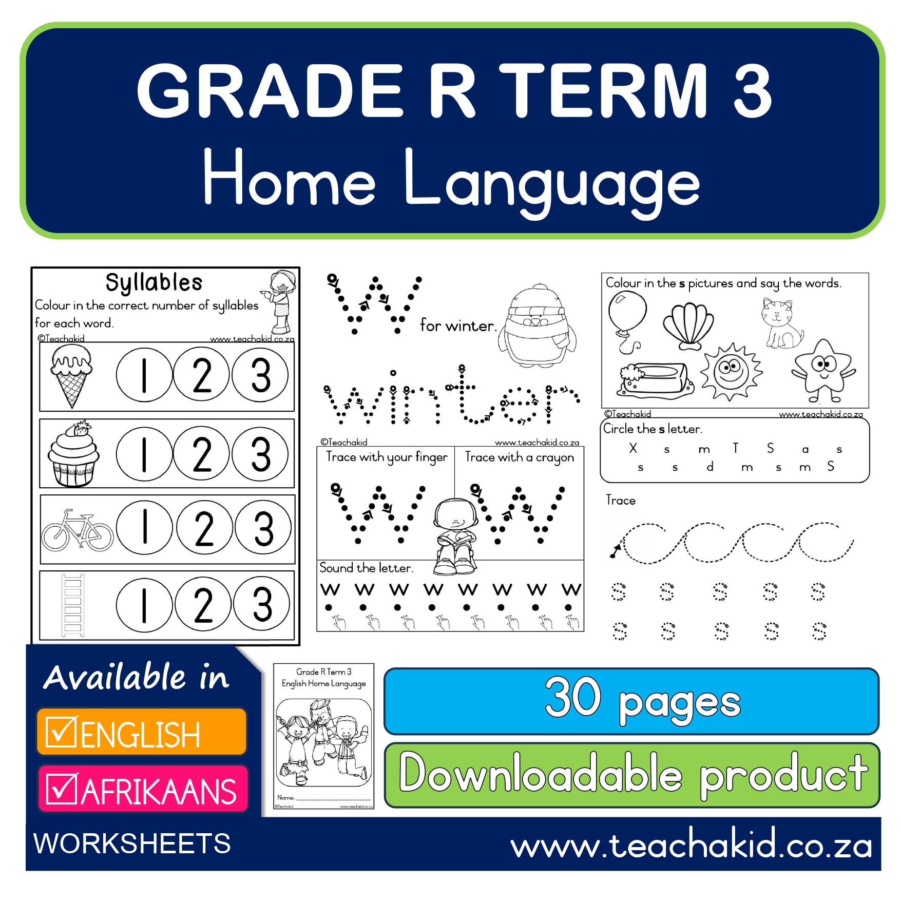 Grade R Term 3 Home Language-Huistaal (PDF)