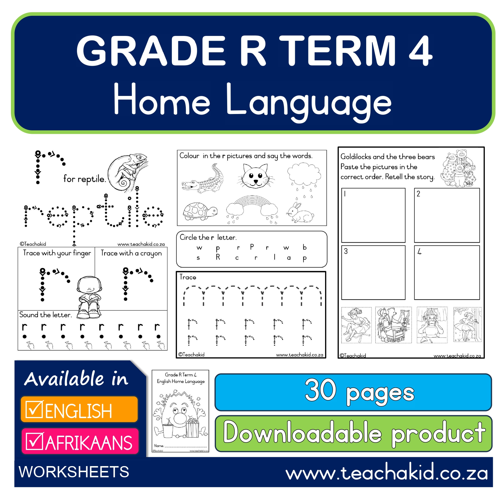 Grade R Term 4 Home Language-Huistaal (PDF)