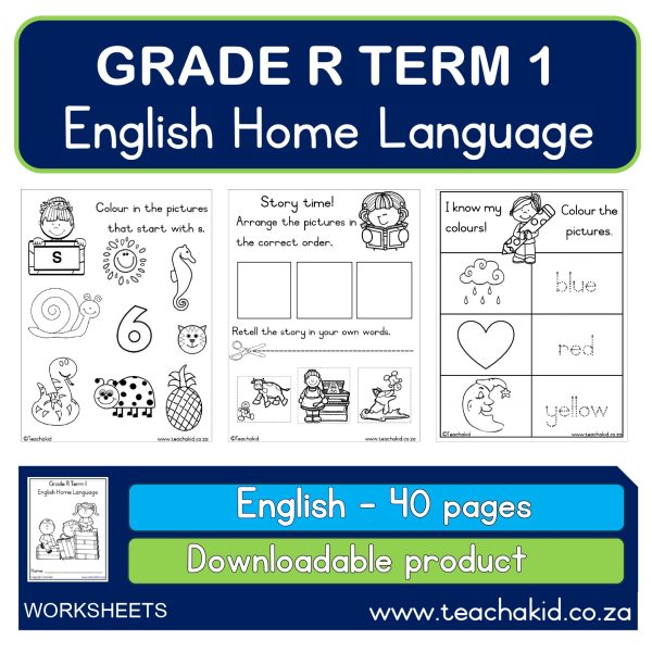 Grade R Term 1 English Home Language (PDF) - Teachakid