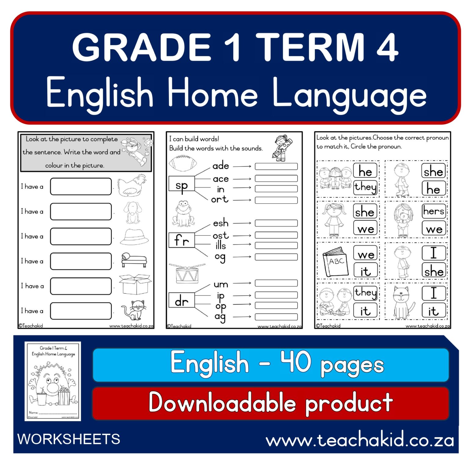 Grade 1 Term 4 English Home Language (PDF) - Teachakid