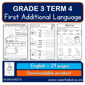 Grade 3 Term 4 English First Additional Language (PDF) - Teachakid